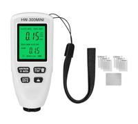 RUNROTOO Digital Car Coating Thickness Meter and 0-2000um Measuring Range with High Strength Abs Shell Comfortable to Hold Paint Thickness Gauge for Metal Processing and Laboratories