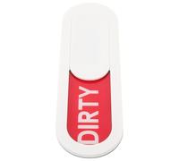 RUNROTOO Dishwasher Magnet Clean Dirty Sign Double Sided Magnetic Indicator for Home and Office, Easy to Use Abs and Acrylic Material Dishwasher and Washing Machine Sign