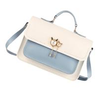RUNROTOO DIY Bag Making Kit Large Capacity Pu Leather and Alloy Material Set for Hand Sewing and Handmade Craft, Beige Colour for DIY Purse, Satchel, and Knitting Crochet Bag Projects