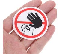 RUNROTOO Do Not Warning Sign Stickers Machine Warning Label 2pcs Pvc Safety Decals Visible from Far and Not Easy to Tear for Outdoor and Construction Site Use