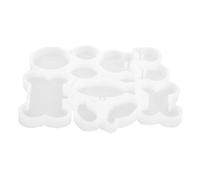 RUNROTOO Dog Bone Keychain Silicone Mold for DIY Crafts, Small Dog Tag Molds with Cat, Fish, Round Shapes, Easy to Use and Versatile for Resin Jewelry Making Projects