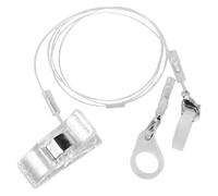 RUNROTOO Dual Bte Hearing Aid Holder Clip with Silicone Cord, Contoured Plastic Design to Prevent Accidental Loss and Reduce Ear Pressure for Adults and Seniors at Home or Community