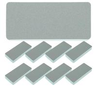 RUNROTOO Dual Grit Sanding Blocks 10 Pcs 9X4Cm Flexible Sponge Polishing Pads for Model Making Jade Crafting Ergonomic Handheld Abrasive Tools for Stone and Jewellery