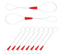 RUNROTOO Electrical Cable Puller 10 Pcs with Fish Tape Fasteners and Wire Lead Tool Set for Professional Wire Threading and Cable Tensioning