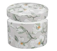 RUNROTOO Elegant Light Green Pu round Packaging Box for Jewelry and Ornaments with Proper Capacity, for Wrapping Candles and Storage, Box for Valentine's Day or Birthday