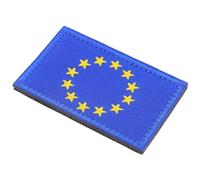 RUNROTOO European Union Flag Patch Embroidered Appliqué Secure Hold and Easy Application, Nylon Material for Clothes and Hats, Stylish EU Flag Accessory for Travel Decorations