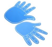 RUNROTOO Eva Foam Cheerleading Hands Lightweight and Sturdy Finger Hands 2pcs with Five Independent Fingers for Sports Events and Team Spirit Boosting