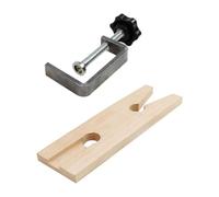 RUNROTOO Fixed Clamps Adjustable for Woodworking with Trapezoidal Threaded Screw, High Hardness Rod Bench for Jewelry Making and Craft Workbench Use