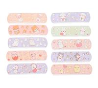 RUNROTOO Flexible Cartoon Adhesive Bandages Waterproof Breathable First Aid Woundplast with Middle Absorbent Pad for Boys and and Adults 120 Pieces in Portable Box