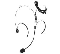 RUNROTOO Flexible Headset Microphone Headphones Mic over Ear Ear Microphone Ultra-thin Abs Wired Headset Mic with Reliable Sound Quality for Teachers and Presenters in Indoor Activities