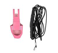 RUNROTOO Flight Suit Bird Harness with 4m Leash Parrot Breathable Suede Safe and Comfortable Pink Colour for Budgie and Green Ch onure for Hiking and Travel