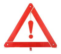 RUNROTOO Foldable Car Triangle Warning Sign with Box, Plastic Safety Reflector for Outdoor Conditions, Easy Assembly and Excellent Stability for Parking and Road Safety