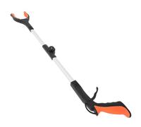 RUNROTOO Foldable Trash Picker Grabber Tool, Heavy Duty Portable Litter Picker Clamp with Orange Handle, Reaching Aid for Outdoor Cleanup and Disabled Users