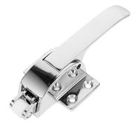 RUNROTOO Freezer Door Handle Silver, 5.3x2.3cm Installation Hole Distance Fridge Door Handle, Aluminium Alloy Universal Fit for Freezers