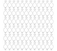 RUNROTOO Galvanized Steel Ceiling Squeeze Hooks No Nails Or Adhesives Needed 100pcs with Excellent Load Bearing for Displaying Signs and Decorations in Office Or Wedding Settings