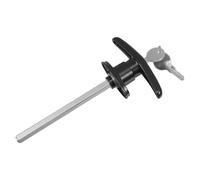 RUNROTOO Garage T Handle Lock with Key, Zinc Alloy T-Handle Assembly for Barn, Shed and Garage Doors, Lockable Door Hardware Kit for Outdoor Building Security