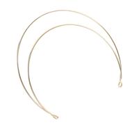 RUNROTOO Golden Double Layer Headband Luxurious and Unique Design for Women, Brass Material Versatile and Reusable Hair Accessory for Photoshoots and Parties