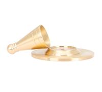 RUNROTOO Golden Metal Cone Incense Mold for Making Incense Cone Easy to Store Suitable for Temple Use