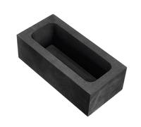 RUNROTOO Graphite Ingot Mold Melting Casting Mould Black High Purity Graphite Good Thermal Conductivity for Emergency Heat Or Cold Usage Condition