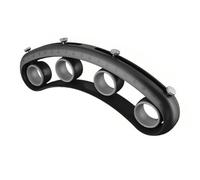 RUNROTOO Guitar Finger Trainer Tool with Smooth Surface and High Toughness, Adjustable Finger Expander for Practice Anytime Anywhere, Made of Abs Silicone and Stainless Steel