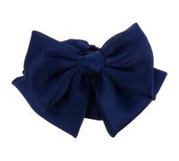 RUNROTOO Hair Clip Keeps Hair Clean and Tidy Navy Bow with Hairnet Design Alloy and Polyester Material for Women Suitable for Corporate Attire and Uniforms
