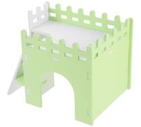 RUNROTOO Hamster Hideout House Strong Privacy Living Space Light Green Pvc for Sleep and Hide, Small Animal Cage Habitat Accessory for Guinea Pigs and Hamsters