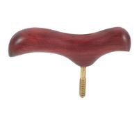RUNROTOO Handmade Replacement Cane Head Wooden Stick Handle Brown Polished Ergonomic Grip for Outdoor and Home Use Provides Balance and Support for Men and Women