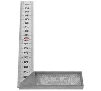 RUNROTOO High Precision 90° Right Angle Measuring Tool Stainless Steel L-square Angle Ruler with Sturdy Industrial Grade Design for Woodworking and Model Making