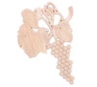 RUNROTOO Hollow Carved Wood Grape Applique Decorative Wall Panel Trim for Furniture Cabinets Unpainted Solid Wood with Embossed Detail for Home Decor