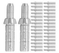 RUNROTOO Hunting Arrow Nocks 50Pcs Aluminum Nock Tail Replacement 4.2Mm Id for Archery Target and Outdoor Use