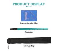 RUNROTOO Irish Whistle C Key Flute for Beginners, Open Hole Student Recorder Instrument in Green, Small Wind Music Instrument for ’ Music Class and Practice