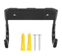 RUNROTOO Ironing Board Hanger Wall Mounted Storage Hook in Black Iron Material for Easy to Take and Stow Ironing Board of The Way, for Housewarming Storage Solution