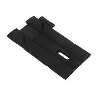 RUNROTOO Japanese Fan Holder Bamboo Display Rack Black Folding Fans Base for Desktop Craft Display and Tea Room 5.7X2.8X1.1 Inch