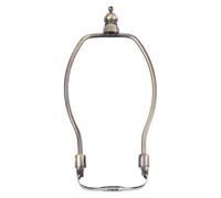 RUNROTOO Lamp Harp Holder Iron Frame 6-Inch Horn Bracket for Harvard-Style Table and Floor Lamps