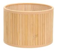 RUNROTOO Lamp Shade Retro Style Khaki with Detachable Inner Bamboo Desk Lamp Chic and Unique Design Creating A Beautiful View for E27/e14 Base and Hotel Use