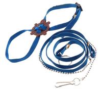 RUNROTOO Leather Turtle Walking Leash for Tortoise with Breathable Material and Unique Design, Easy to Carry Training Rope for Outdoor Use, Blue Tortoise Pet Hauling Harness