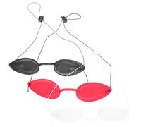 RUNROTOO Lightweight Tpu Eye Goggles Multifunctional Safety Shades with UV Protection 3pcs for Eyes for Therapy and Flight Travel