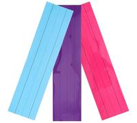 RUNROTOO Magnetic Sentence Strips in Assorted Colour 3pcs with Unique Lined Design Erasable Dry Erase Magnetic Paste Strips for Whiteboards and for Office and Educational Use