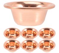RUNROTOO Meditation Worship Bowls 7Pcs Set Tibetan Offering Cups for Yoga and Spiritual Home Use