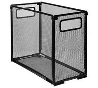 RUNROTOO Mesh File Organizer Metal File Holder with Anti-Slip Pads Black Simple Elegant Design for Stable Placement, for Studies and Bookshelf Use