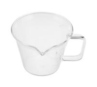 RUNROTOO Mini Glass Espresso Measuring Cup with Handle, 100ml Graduated Scale Coffee Pitcher for Accurate Measurement and Comfortable Pouring, for Coffee Shop and Home Brewing