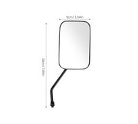 RUNROTOO Motorcycle Rear View Mirrors and Sturdy Glass Construction 1 Pair with Reflections for Enhanced Road Safety and Blind Spot Universal Fit for Motorbike Handlebar