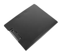 RUNROTOO Multi-use A4 Clipboard with Cover, Portable Writing Support Board and Paper File Clip, Black Foldable Document Folder for Office, School, and Nursing Use