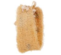 RUNROTOO Natural Loofah Body Loofah Brush Beige Exfoliating Scrubber Towel with Comfortable Grip for Dry and Wet Brushing for Shower and Bath Use