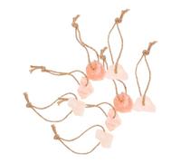 RUNROTOO Natural Mineral Salt Lick Block with Hanging Rope that Attracts Animals and Improves Production Performance 8pcs Orange Himalayan Salt Chew for Horses and Cattle for Outdoor