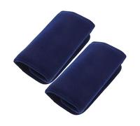 RUNROTOO Non-slip Padded Wheelchair Armrest Cushions with Rubber Base, Dark Blue Walker Handle Covers for Elderly, Universal Crutch and Mobility Aid Arm Pads (1 Pair