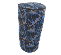 RUNROTOO Oxford Cloth African Drum Bag 12 Inch Compact Waterproof Storage Backpack with Adjustable Strap for Musicians Camouflage Blue