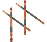 RUNROTOO Parrot Perches for Cage 4pcs Wood Grinding Bar Rough Surface Beak and Claw Care Sticks for Cockatiels Thrushes in Bird Cages