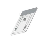 RUNROTOO Phone Stand Tablet Holder Foldable Adjustable Angle Aluminium Alloy Silicone Desktop Bracket for Office Bedroom Silver