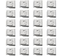 RUNROTOO Photovoltaic Panel Cable Clips Silver 50pcs Stainless Steel Solar Cable Clips Compact for Photovoltaic Roofs